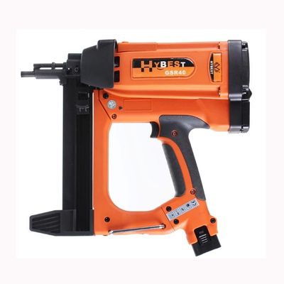 Gasbetriebene Nagelpistole GSR40 mit hoher Kapazität und wiederaufladbarer 7,2V/2Ah-Batterie
