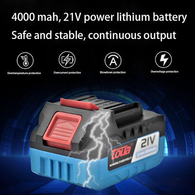 Maximalgeschwindigkeit des Motors 8500 RPM Wiederaufladbare 21V Bürstenlose Winkelschleifmaschine zum Schneiden und Polieren