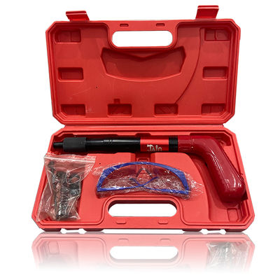 Rote Stahl- und Kunststoffbaustools Kabellose Mini Nagelpistole