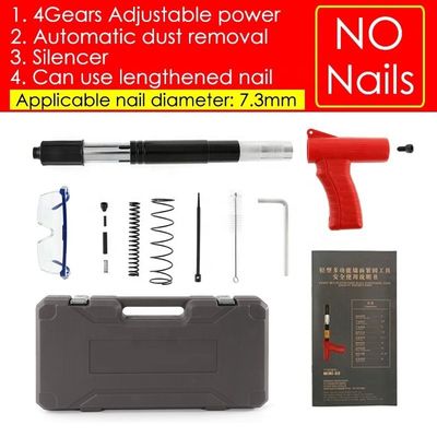 Blaues tragbares Handbefestigungswerkzeug Mini Power Nail Gun mit verstellbarer Kraft