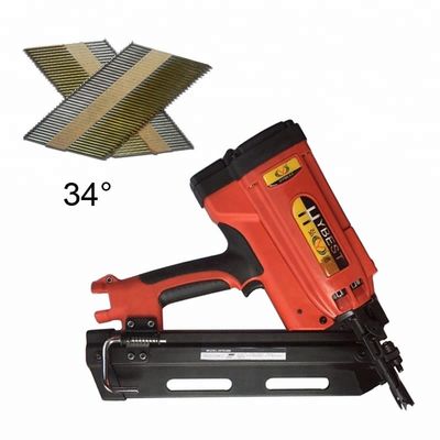 3.6kg Pneumatische kabellose Gas Nagelpistole Rahmen Nagelgerät Akkulaufzeit 4000 Nägel pro Ladung