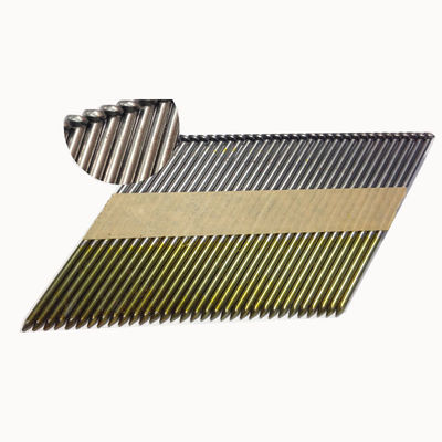 2.87-3.3mm Kopfdurchmesser 21 Winkelstreifen Kunststoffkolladierter Nägel mit GB-Standard