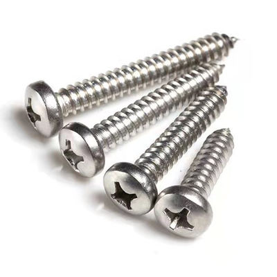ISO-Standard-Pan-Head-Selbstbohrschrauben aus 304 Edelstahl mit Phillips-Treiber