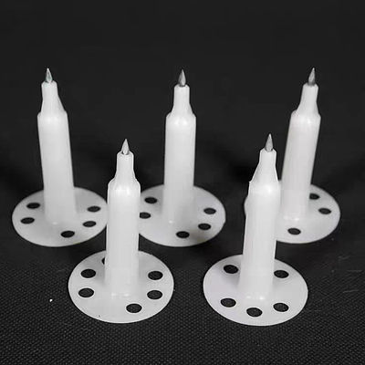 Kunststoffrahmen Betonnagel mit Isolierung und Zinkplattierung 7,6 mm Kopfdurchmesser