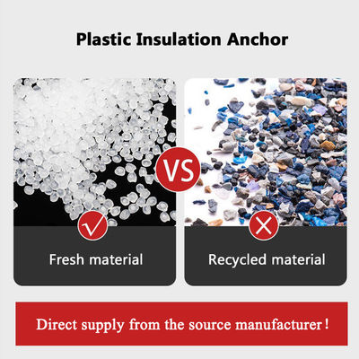 PP-Plastik-Wandverankerungstecker Nylonstecker mit ISO-Standard und Ring-Sank