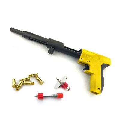 Rotes tragbares Nagelgewehr zum Befestigen von Beton-Eisen- und Stahlschießnageln innerhalb von 76 mm
