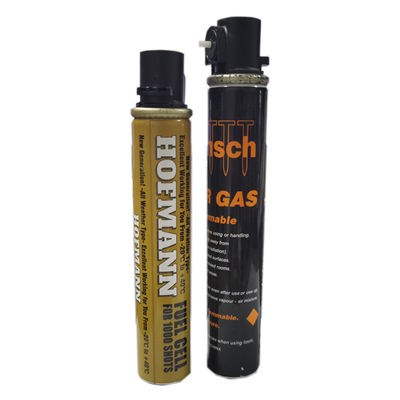1000 Schüsse Qty Propan Nagel Gas Brennstoffzelle mit 38g/75ml Kapazität und kundenspezifisches Design