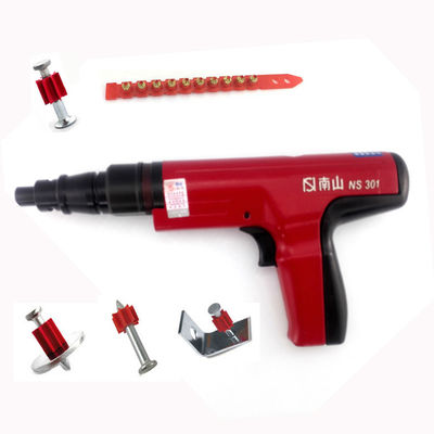 Rote Handbeton Nagelpistole für S1.27Cal 6,8*11mm Pulverlasten