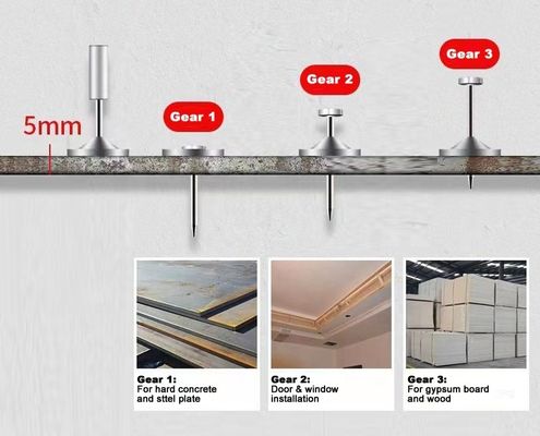 Metallwaschmaschine Dia. 15,6 mm 27 mm Mini-Deckennagel für schnelle Betonwandbefestigung