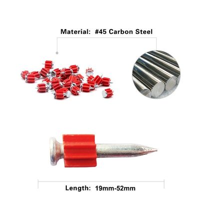 Rote PVC Waschmaschinen Stahlstangen für Aluminiumlegierung Fenster 16-76mm Länge