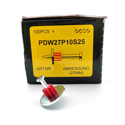 Flachkopf-PDW-Pins für 301/301T Schießnagelpistole 25mm Stahlnagelwascher enthalten
