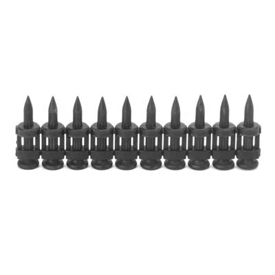 Schwarze Oberfläche ISO-Standard-Kohlenstoffstahl Flachgasantriebsstifte für Gebäudekonstruktion Glatter Schaft Typ 6.3MM