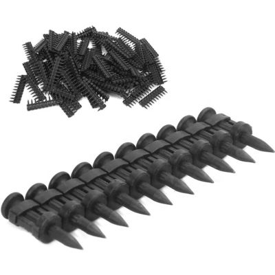 Schwarze Oberfläche ISO-Standard-Kohlenstoffstahl Flachgasantriebsstifte für Gebäudekonstruktion Glatter Schaft Typ 6.3MM