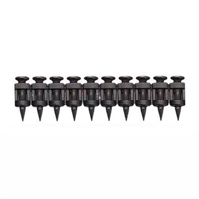 Verbundene Streifen Nägel 16MM Schwarz Finish Beton Antriebspins für starke Durchdringung