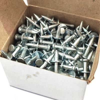Glatter Schank 3,5 mm Elektrogalvanized Hammer Drive Pin für 20 mm Betonbefestigung