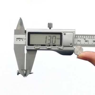 6.2mm Kopfdiagramm. Silberkrone Stahl Hammer Beton Nägel mit verzinkter Oberfläche und Waschmaschine