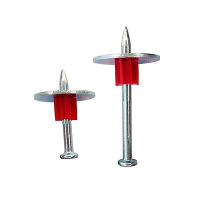 Zement Wand Stahl Nägel Beton Nägel 2 Zoll Antriebspins mit 1 Zoll Waschmaschine 100 Pack
