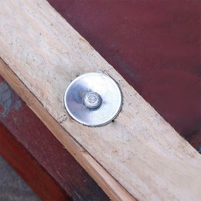 Zement Wand Stahl Nägel Beton Nägel 2 Zoll Antriebspins mit 1 Zoll Waschmaschine 100 Pack