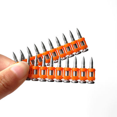 Fluted Shank Stahlverstärkte Beton Nägel 19mm 22mm Spitze Pin Befestigungen für Gas-Pins