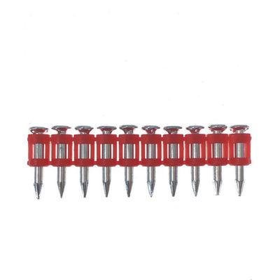 6.3 mm Kopfdurchmesser Hohe Härte Elektrogalvanierte Stahlnagel Gaspins für Beton