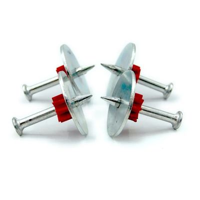 7.6mm Kopf Durchmesser 25mm Stahl Waschmaschine Hochgeschwindigkeits-Stahl Nägel für PDW Beton-Pins