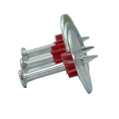 7.6mm Kopf Durchmesser 25mm Stahl Waschmaschine Hochgeschwindigkeits-Stahl Nägel für PDW Beton-Pins