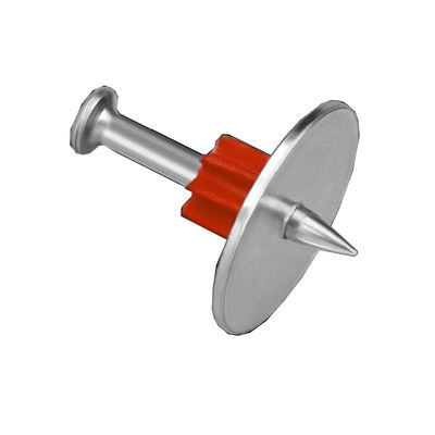 Baustoff für die Befestigung von Hochgeschwindigkeits-PDW-Pins Beton-Stahlnageln mit 25mm-Stahlwaschmaschine ISO-Standard
