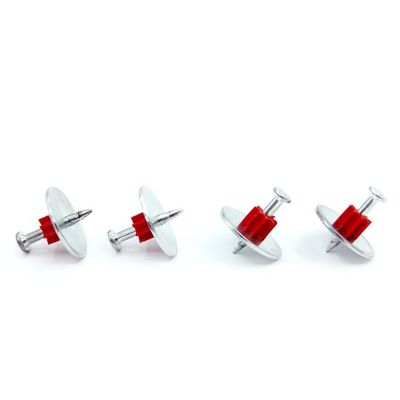 Baustoff für die Befestigung von Hochgeschwindigkeits-PDW-Pins Beton-Stahlnageln mit 25mm-Stahlwaschmaschine ISO-Standard