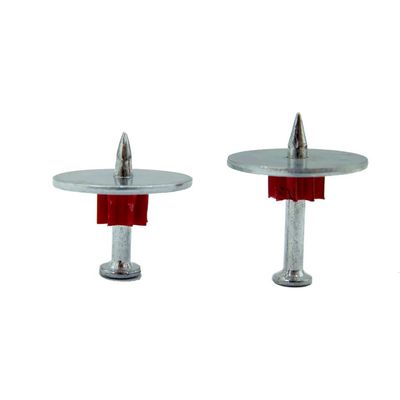 Baustoff für die Befestigung von Hochgeschwindigkeits-PDW-Pins Beton-Stahlnageln mit 25mm-Stahlwaschmaschine ISO-Standard