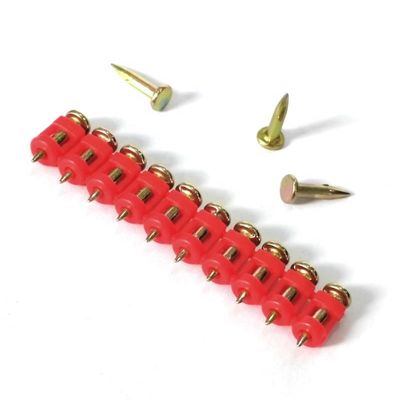 Glatte Betonnageln mit Schank 3,0x16 mm in Gelb, verzinkt für Baumaterialien
