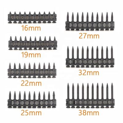 3.0mm Schankdurchmesser Superdurchdringende schwarze Beton-Pin Nägel für harten Beton