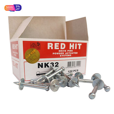 ISO-Standard Stahl Rot Hit NK32 Antriebspin mit Metall Waschmaschine Schießnageln