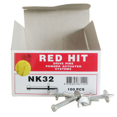 ISO-Standard Stahl Rot Hit NK32 Antriebspin mit Metall Waschmaschine Schießnageln