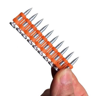 Mechanisch verzinkte, verstärkte Gasnagel für Hartbeton und Metall