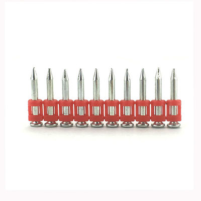6.3mm Kopfdurchmesser Galvanisierte, glänzende Betonnagel Streifen Gasnagel für den Bau
