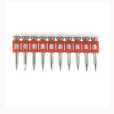 6.3mm Kopfdurchmesser Galvanisierte, glänzende Betonnagel Streifen Gasnagel für den Bau