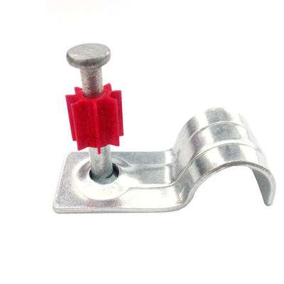 7.6mm Kopf Durchmesser Pin Clip Nagel Ein Loch Leitungsband für sichere Befestigung an Beton