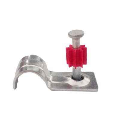 7.6mm Kopf Durchmesser Pin Clip Nagel Ein Loch Leitungsband für sichere Befestigung an Beton