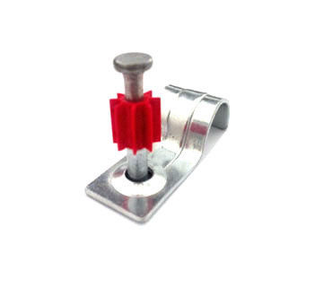 7.6mm Kopf Durchmesser Pin Clip Nagel Ein Loch Leitungsband für sichere Befestigung an Beton