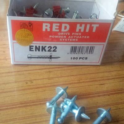 Sichern Sie Ihre Decke mit 32 mm RED HIT Beton Nagel Decke Clips und 12 mm Waschmaschine Dia