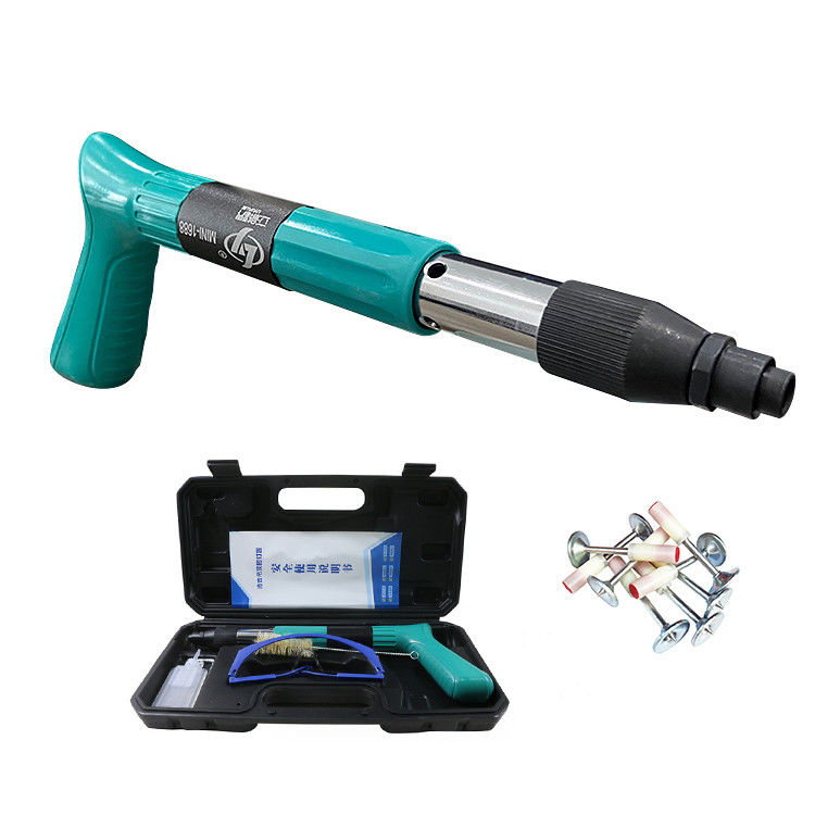 Blaue tragbare Stahl Druck kabellose Hand Nagelpistole für die Decke Nagel Typ Zement Wand