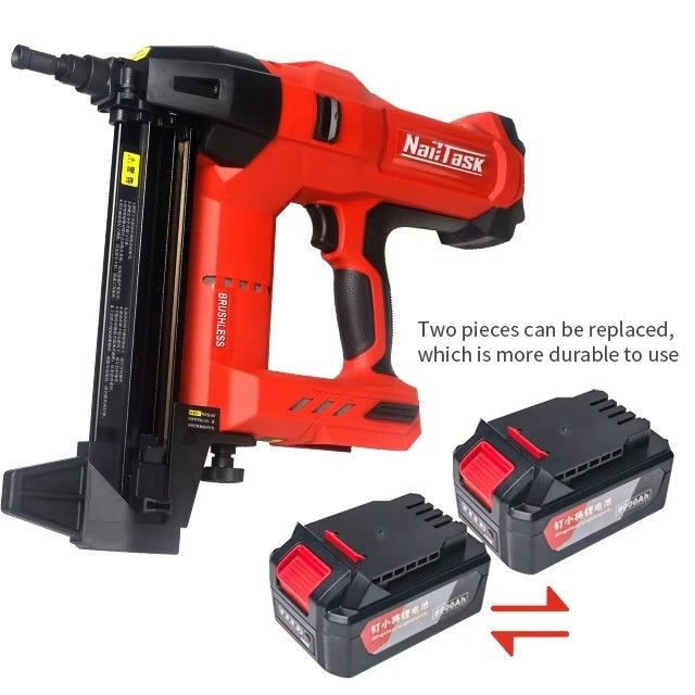 Nailtask DCCN 100X2 Pistolen Maschine Luft Stapler Grade DIY Rahmen Nagelgerät Batterie Nagelpistole