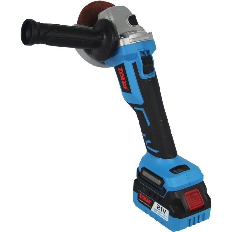Maximalgeschwindigkeit des Motors 8500 RPM Wiederaufladbare 21V Bürstenlose Winkelschleifmaschine zum Schneiden und Polieren