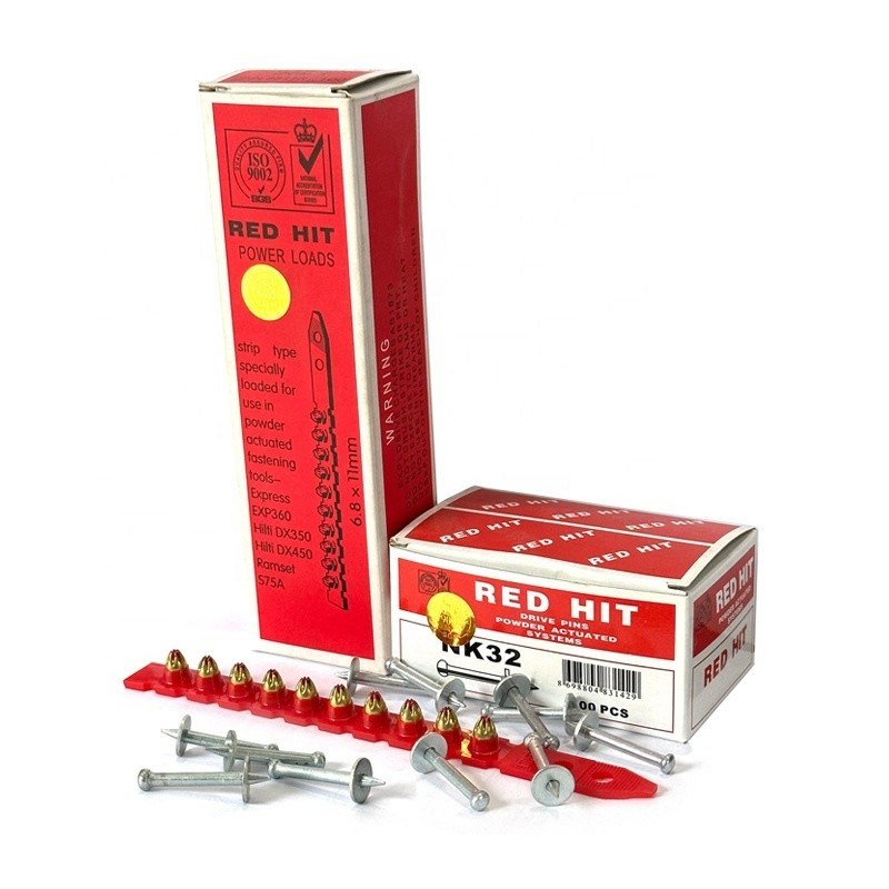 Beton Nagel RED HIT 6.8*11 Leistungsbelastungen und NK32 Antriebspins mit Flachkopf
