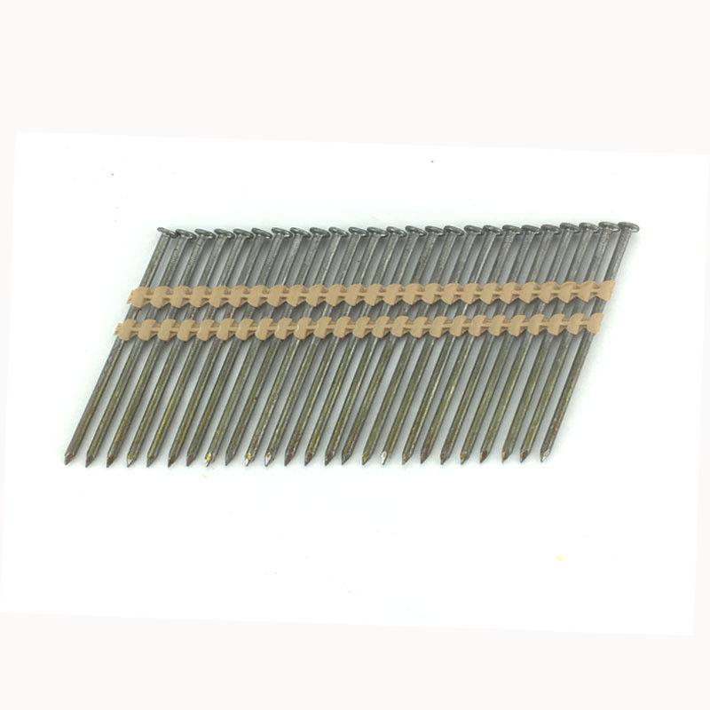 2.87-3.3mm Kopfdurchmesser 21 Winkelstreifen Kunststoffkolladierter Nägel mit GB-Standard