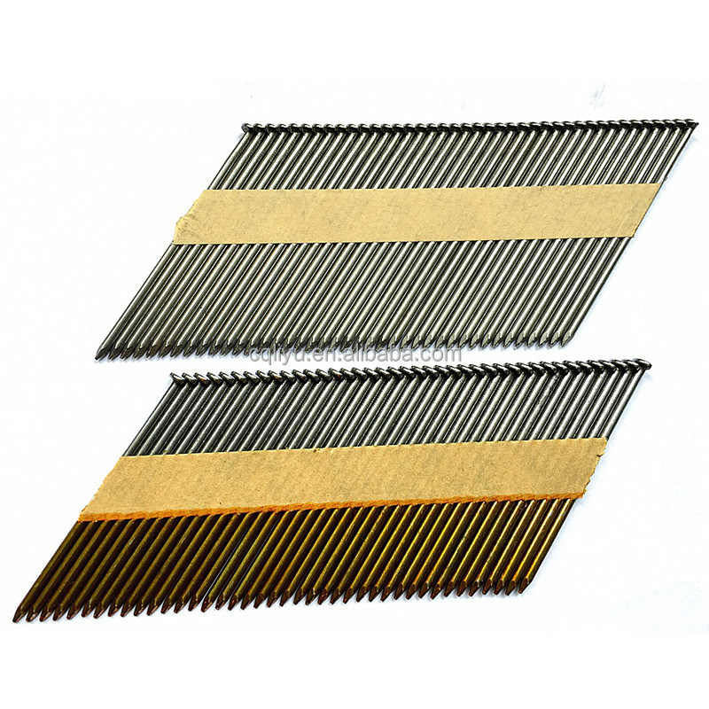 34 Grad Papier zusammengefügt Rahmen Stick Nägel Papier Stick Antrieb Pins Hardware Befestigungen 7,0mm Kopf Dia
