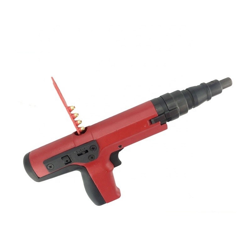 Rote Decorative Nagelpistole für Polster mit Streifenpulver und langlebigen Betonnageln