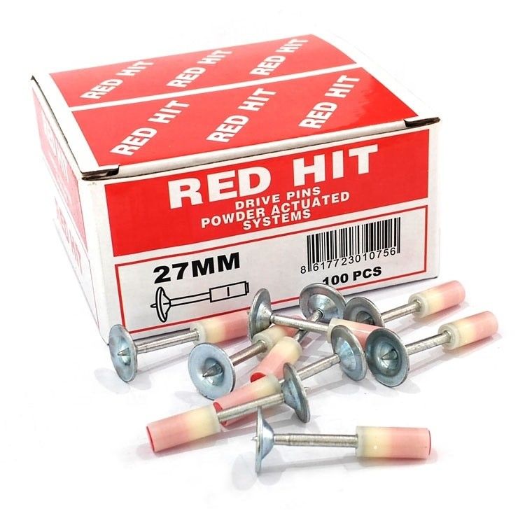 Glatter Schank 27mm Mini Nägel 100pcs für schnelle Betonwand Befestigung Kabel Kanal Fixierung