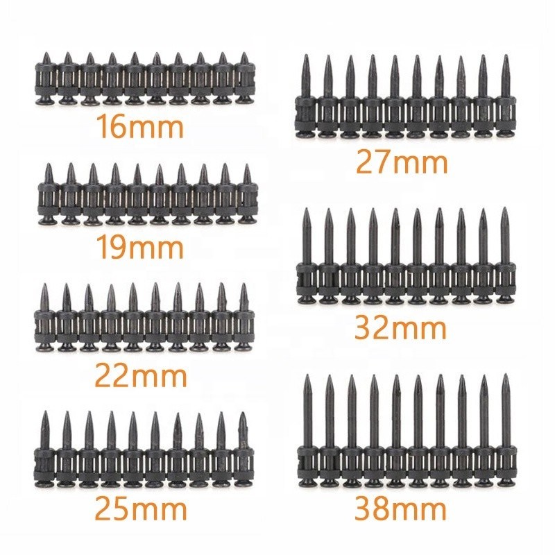 16-38mm Länge Metallplatte Gas-Schießen Beton Stahl Nägel für Gas-Aktivierte Nagelpistole