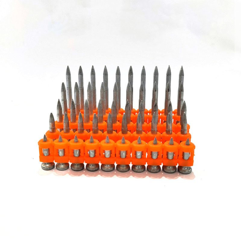 Gasnagel Fluted Shank Typ Stahl Kunststoff zusammengefügt Betonstreifen Nägel mit flachem Kopf